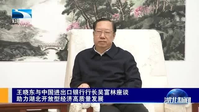 王晓东与中国进出口银行行长吴富林座谈