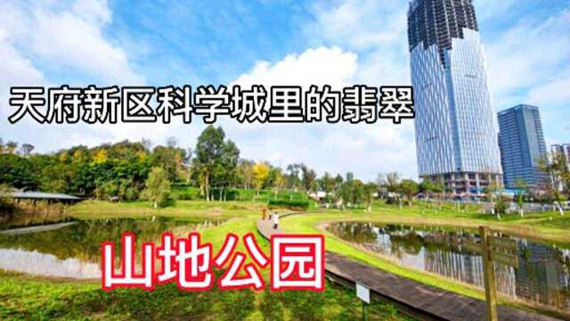 天府新区科学城里的翡翠,山地公园设计很用心,地铁1号线兴隆湖站