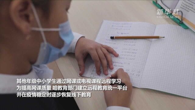 哈萨克斯坦采用混合教学模式应对疫情