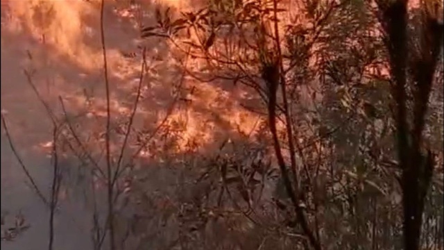 梅州梅县突发山火,出动多架直升飞机进行空中灭火...