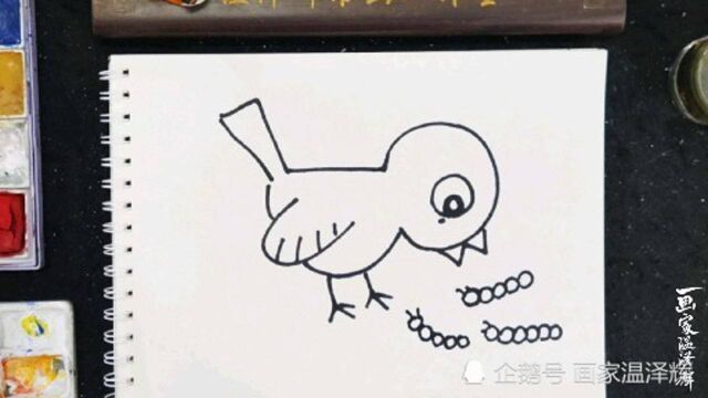 简笔画:小鸟的画法