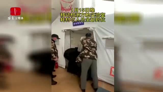 11小时建成!黑龙江省疾控中心移动方舱检测实验室在望奎正式投用