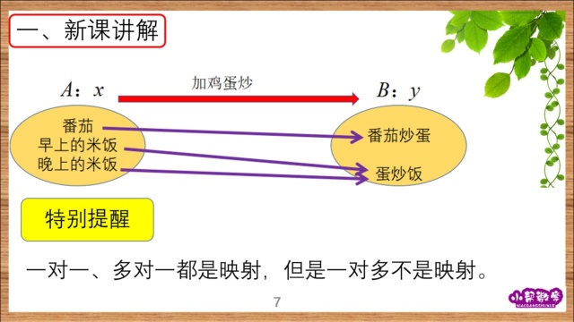 《函数》:1.1 映射的概念(一对一、多对一)