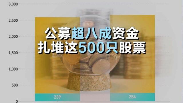 公募超八成资金扎堆500只股票