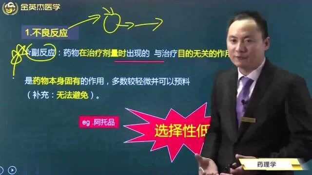 临药理学:药物效应动力学、药物代谢动力学,药物的不良反应主要指什么呢?