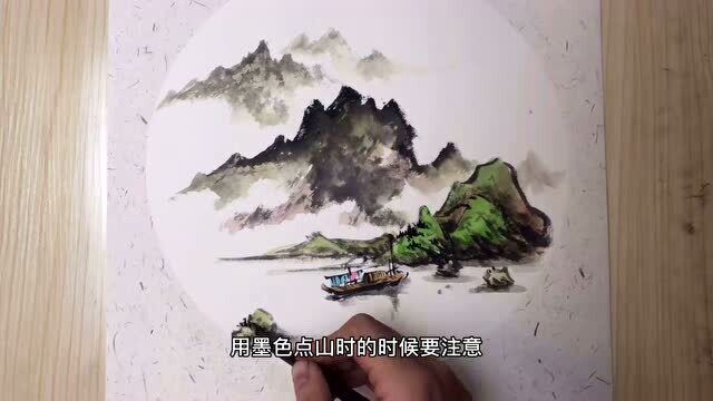 他十分钟画一张国画山水,一天能画多少张?