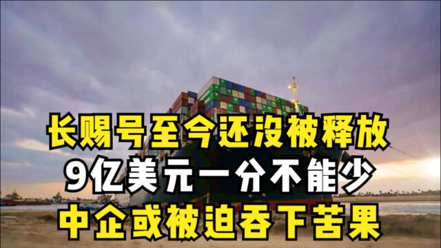 长赐号至今还没被释放,9亿美元一分不能少,中企或被迫吞下苦果