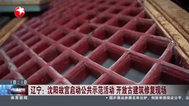 辽宁:沈阳故宫启动公共示范活动 开放古建筑修复现场