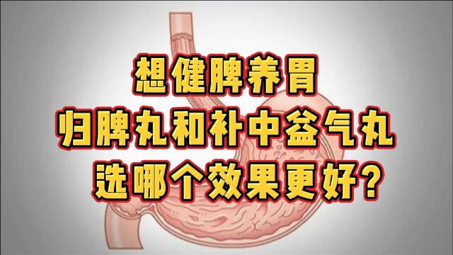 脾胃不好,归脾丸和补中益气丸,到底选哪个好?对症下药很重要