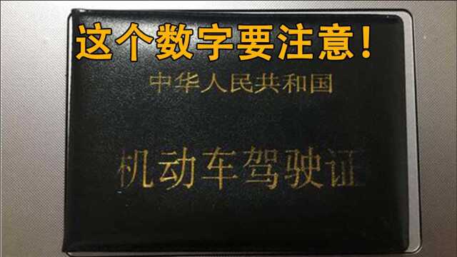 新手拿到驾照时先看看这个数字,不然你的驾照可能就白考了!