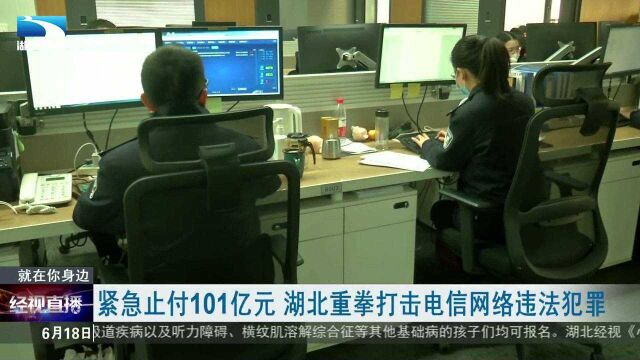 紧急止付101亿元 湖北重拳打击电信网络违法犯罪