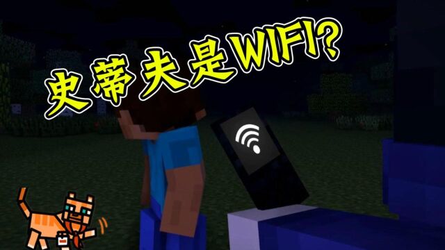 我的世界:末影娘找WIFI信号,为什么靠近史蒂夫信号就很强,难道他是WIFI