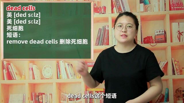 一分钟一词汇,短语dead cells你知道它是什么意思吗