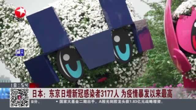 日本:东京日增新冠感染者3177人 为疫情暴发以来最高