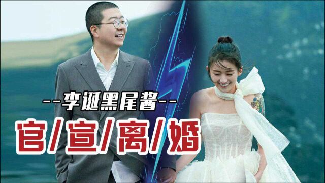 李诞被官方媒体证实已离婚,妻子黑尾酱分走90%财产?