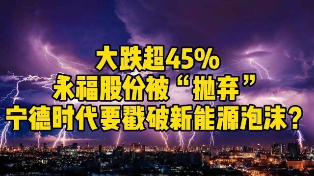 减持、天量定增!宁德时代会戳破新能源的“泡沫”吗?