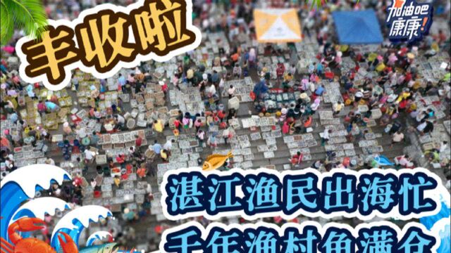 丰收啦!湛江渔民出海忙,千年渔村鱼满仓