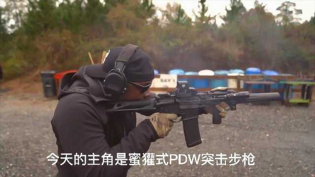 美利坚特种突击步枪:蜜獾 PDW步枪,有型的步枪!