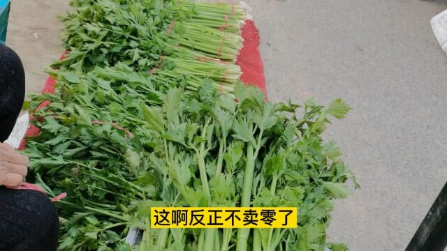 河南农村大集芹菜价格居高不下,买菜的寥寥无几,啥原因?