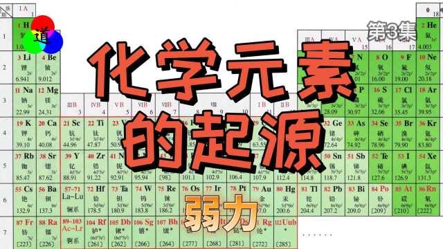 宇宙中的化学元素是怎么来的?弱互相作用力是什么东西?