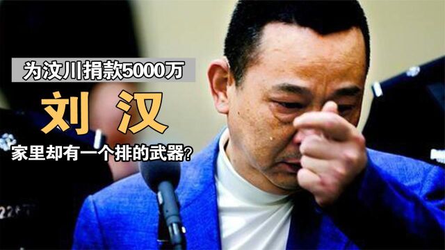 “四川首善”刘汉:为汶川捐5000万,被抓时家里搜出一个排的武器