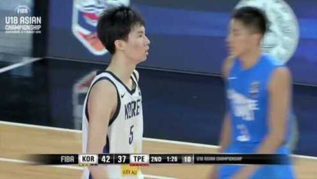 FIBA 2018年 韩国U18 Vs 台北U18