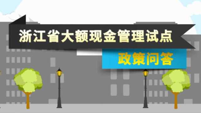 浙江省大额现金管理试点政策问答