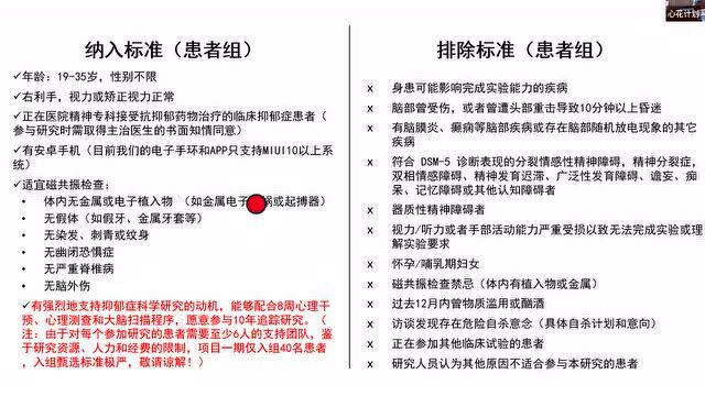 【患者招募】中科院心理所抑郁症研究项目“心花计划”北京地区患者招募中…