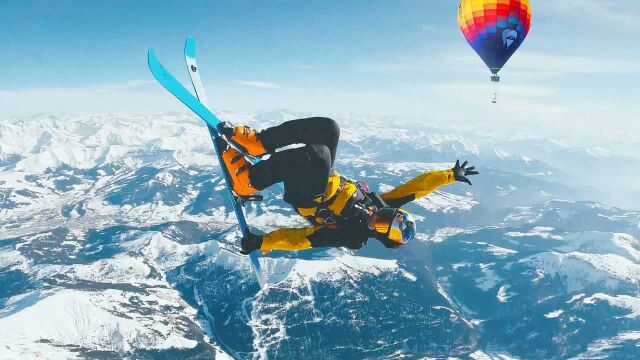 红牛佳片「跳伞加滑雪」The Skydiving and Skiing Combo(4K)