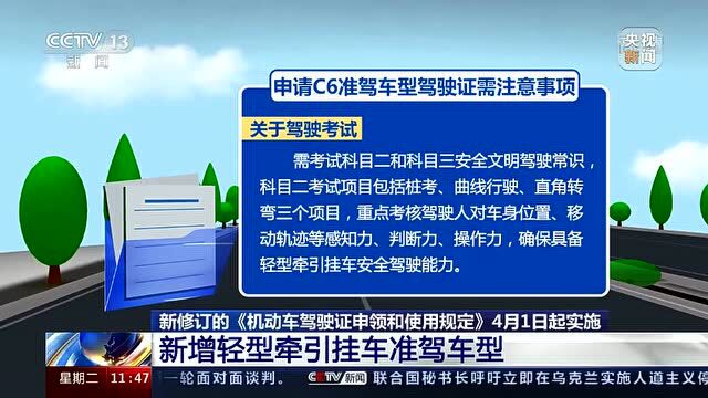 拖挂房车C6驾照真的来了!4月1日起实施!(附C6驾照申请指南)