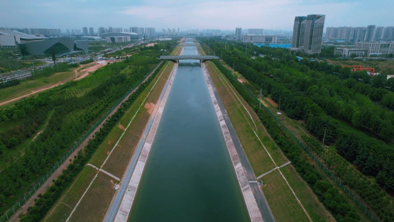 实拍南水北调(雪松路段)实景