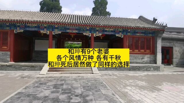 和珅有9个老婆,各个风情万种,和珅死后居然做了同样的选择