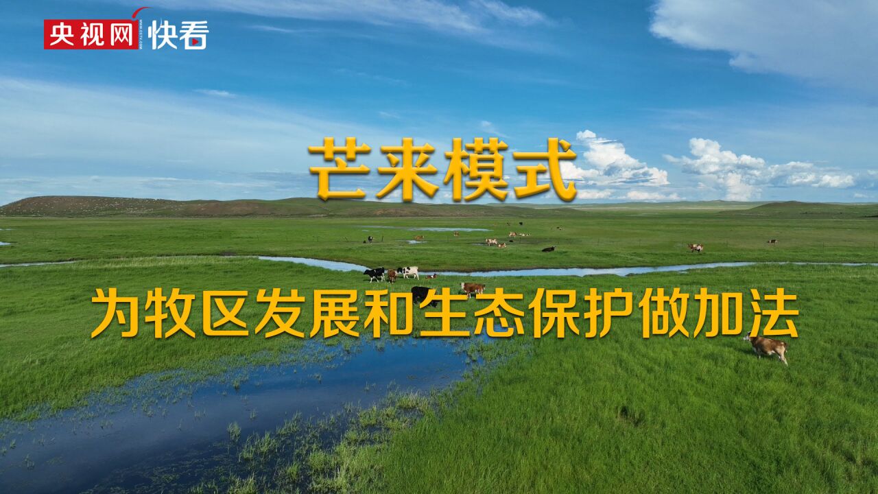 美丽中国ⷮŠ网络媒体生态行 “芒来模式”为牧区发展和生态保护做加法