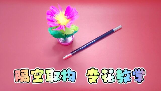 魔术教学:舞台经典隔空取物,瞬间变出一朵花