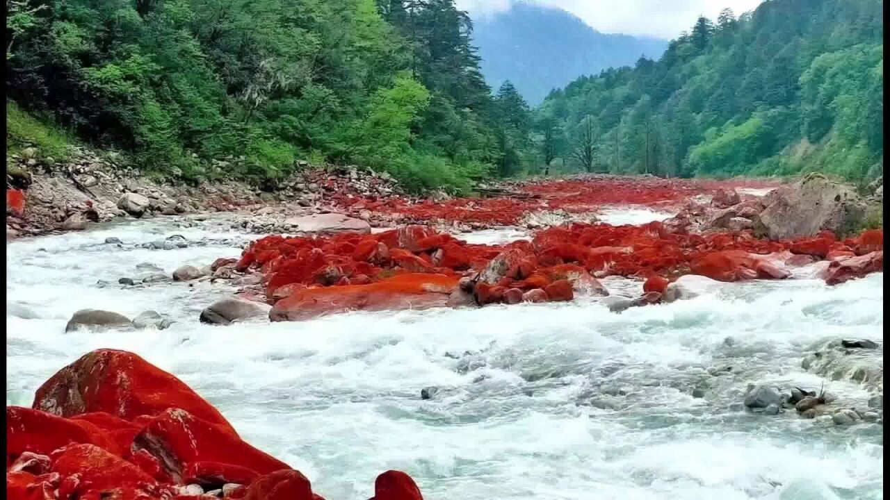 泸定地震的震中,海螺沟,绝世冰瀑和红石滩