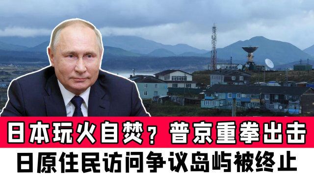 日本玩火自焚?普京重拳出击,日原住民访问争议岛屿被终止