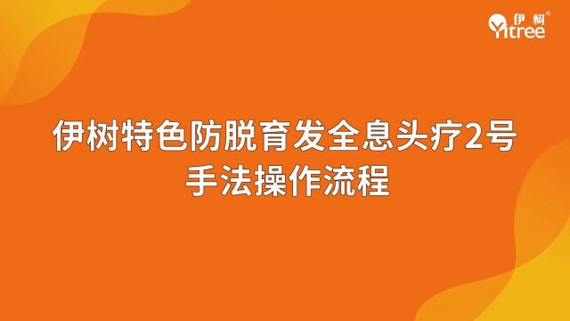 伊树特色防脱育发全息头疗2号手法操作流程