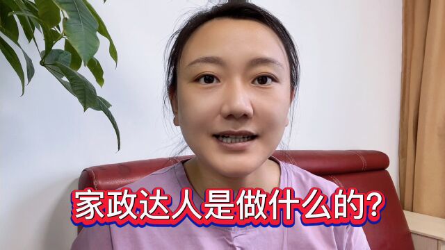 家政达人是做什么的?