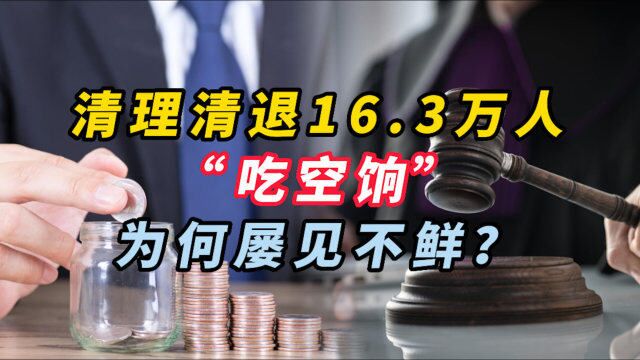 发布文案:清理清退16.3万人,“吃空饷”为何屡见不鲜?