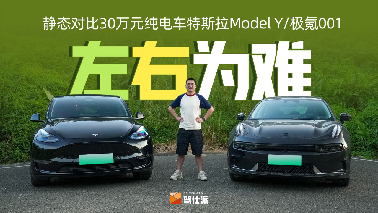 静态对比30万元纯电车特斯拉Model Y/极氪001:你会左右为难吗?