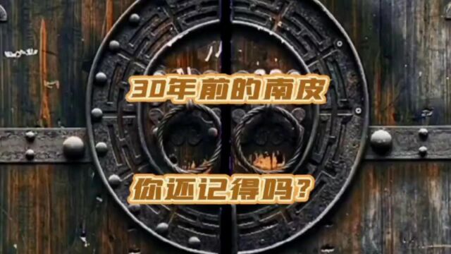 30年前的南皮,你还记得吗?