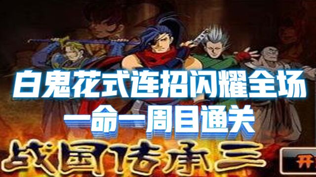 战国传承3代:最强人物白鬼花式连招闪耀全场,一命一周目通关