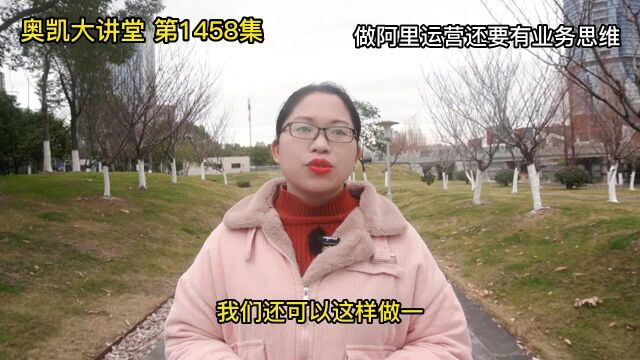 1458 做阿里运营还要有业务思维