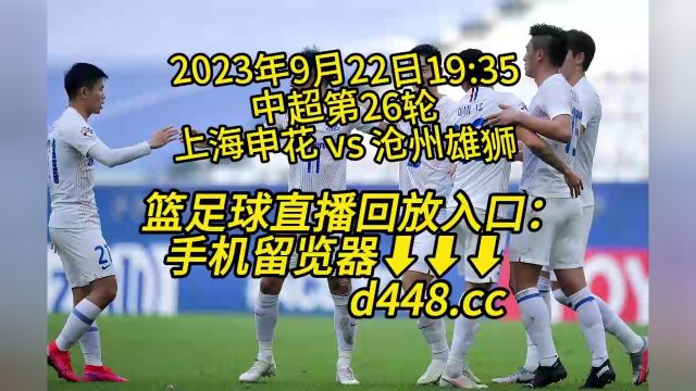 中超第26轮 官方免费直播:上海申花 vs 沧州雄狮(高清)视频在线观看