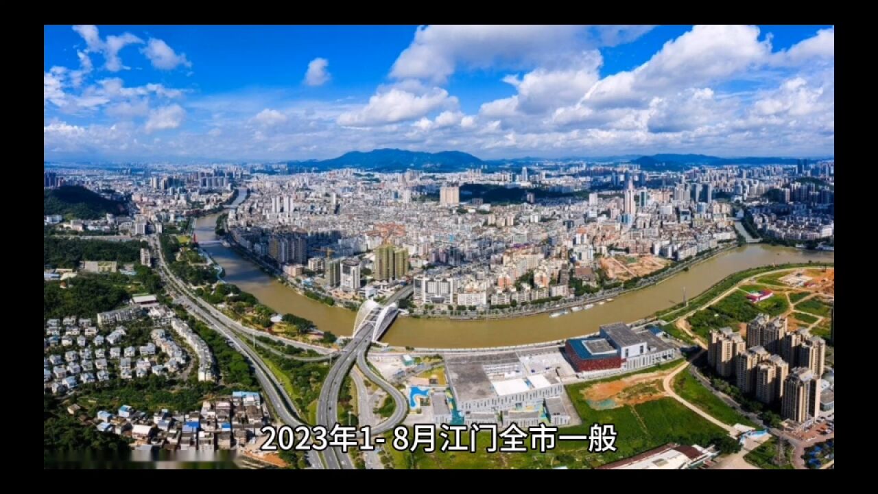 2023年18月江门各地财政收入,新会区总量居首,江海增速出色