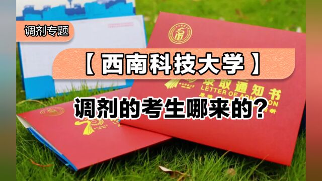 西南科技大学调剂的考生哪来的?