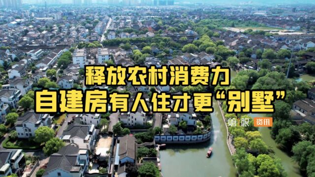 释放农村消费力!农村消费与收入并进,自建房有人住才更像别墅