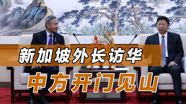 新加坡外长访华,中方开门见山,强调支持中国统一,新方态度明确