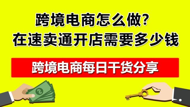 5.跨境电商怎么做?在速卖通开店需要多少钱