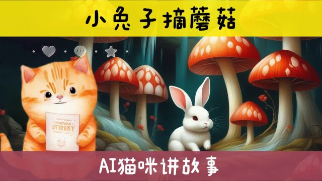 小兔子摘蘑菇 儿童睡前故事 亲子教育 早教启蒙故事